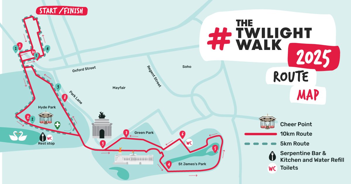 BrainTumourOrg's tweet image. Not Long to go until the #TwilightWalk2025 in London! Make sure you’re ready to #WalkWithUs this weekend and take a look at our FAQs and what to expect on the day. bit.ly/4hl0nji