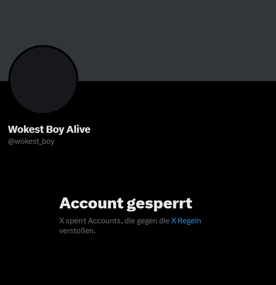 Was ist hier los? Wieso ist Wokest Boy Alive gesperrt? 
Warum trendet nicht #FreeWokestBoyAlive?
