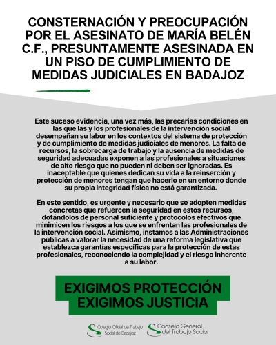 Concentración el 13 de marzo de trabajadores del ámbito social ante la precarización de las condiciones laborales y ausencia de medidas de seguridad