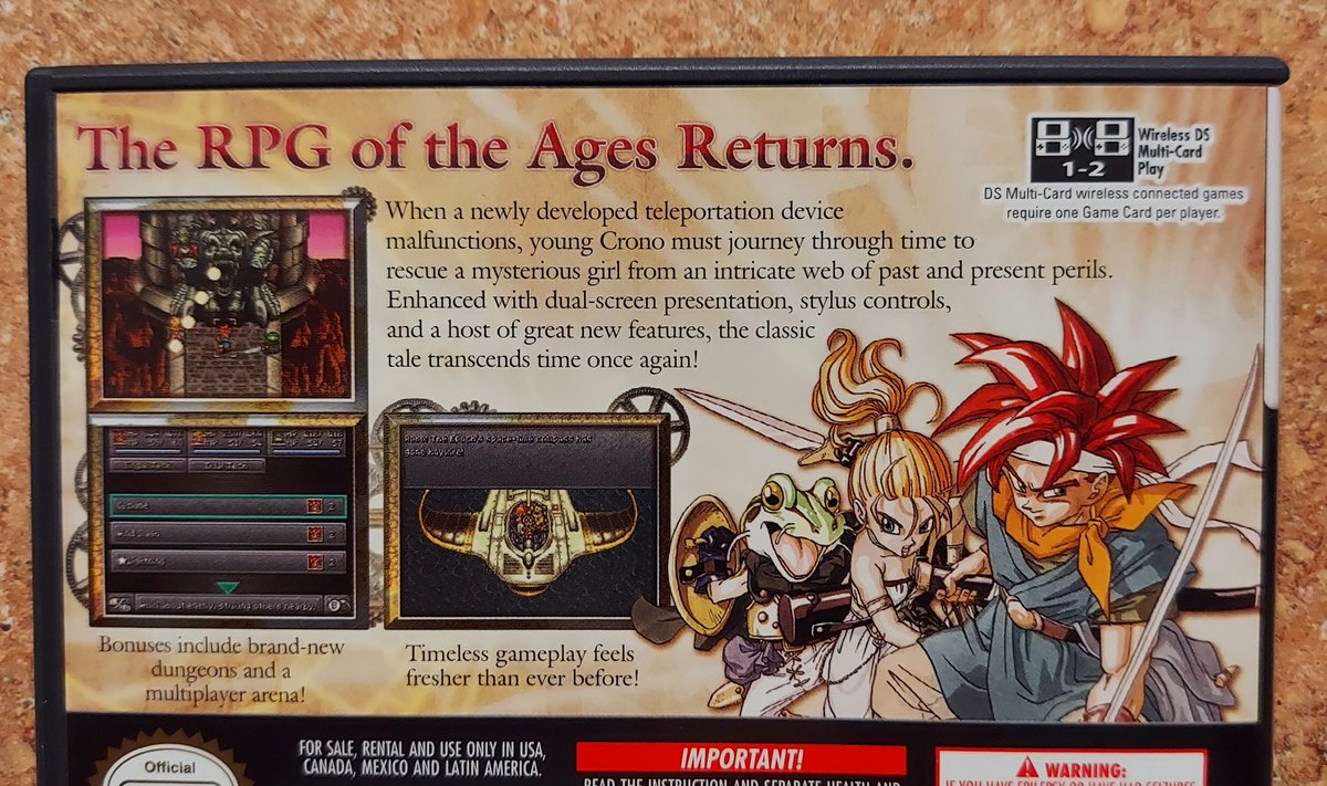 ExtraWonton's tweet image. .30 years old! 😳
#ChronoTrigger 🕰️ rightly deserves a 2D HD remaster for modern hardware 🙏 so that it&apos;s greatness can be shown to new audiences. ⚔️

The prequel manga and short OVA also deserve a Western release. 🪄

Maybe all on one disc/cart?
#ChronoTrigger30th 🐸