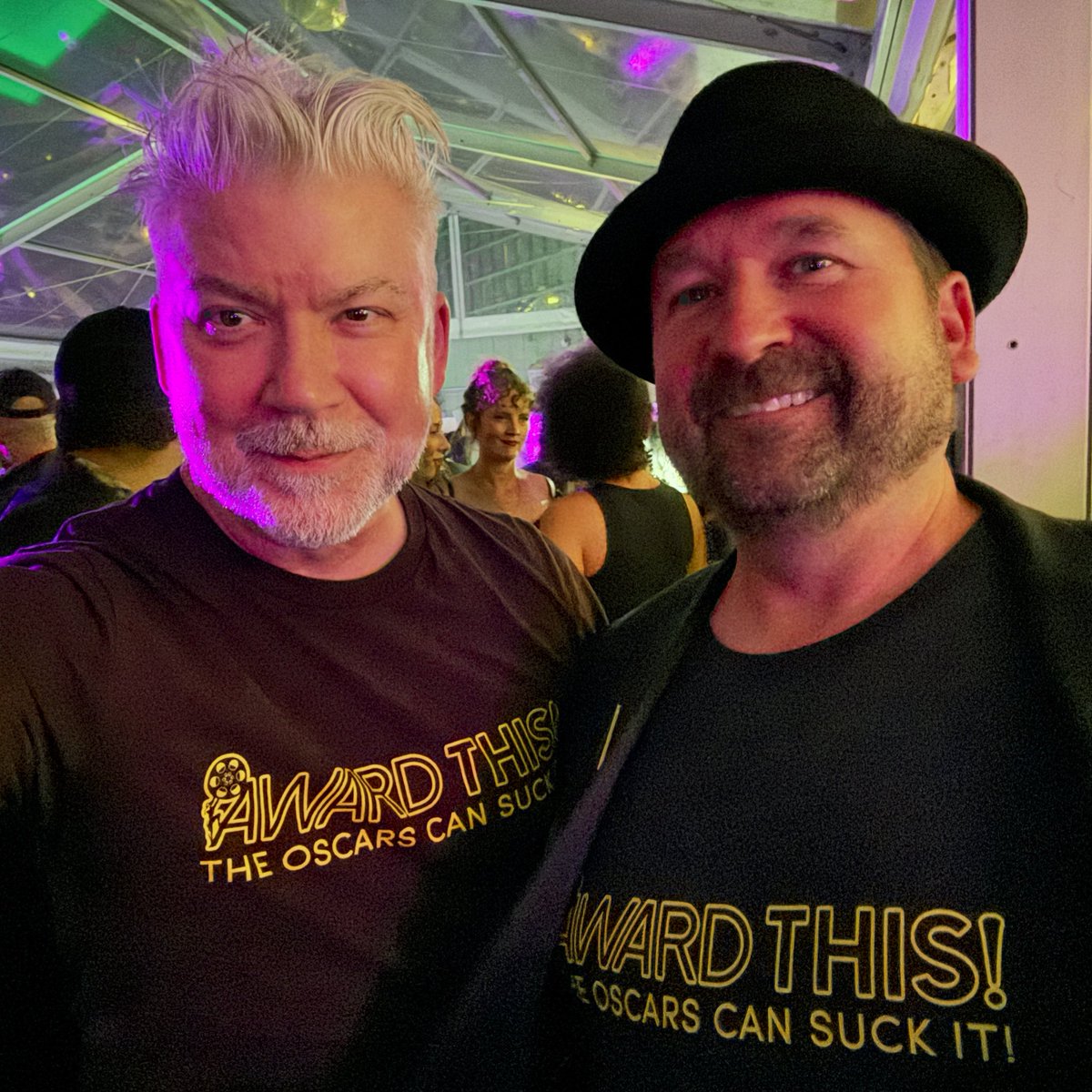 Actor Mark Atkinson (who plays our very own “Award Thisyphus”) was seen at Oscar events with show producer Chris Gore. Submit your film by Oct 30, 2025. Award This! returns Jan 31, 2026 at the Frida Cinema. filmthreat.com/submit-project/  #AwardThis #AwardThis2026 #SupportIndieFilm