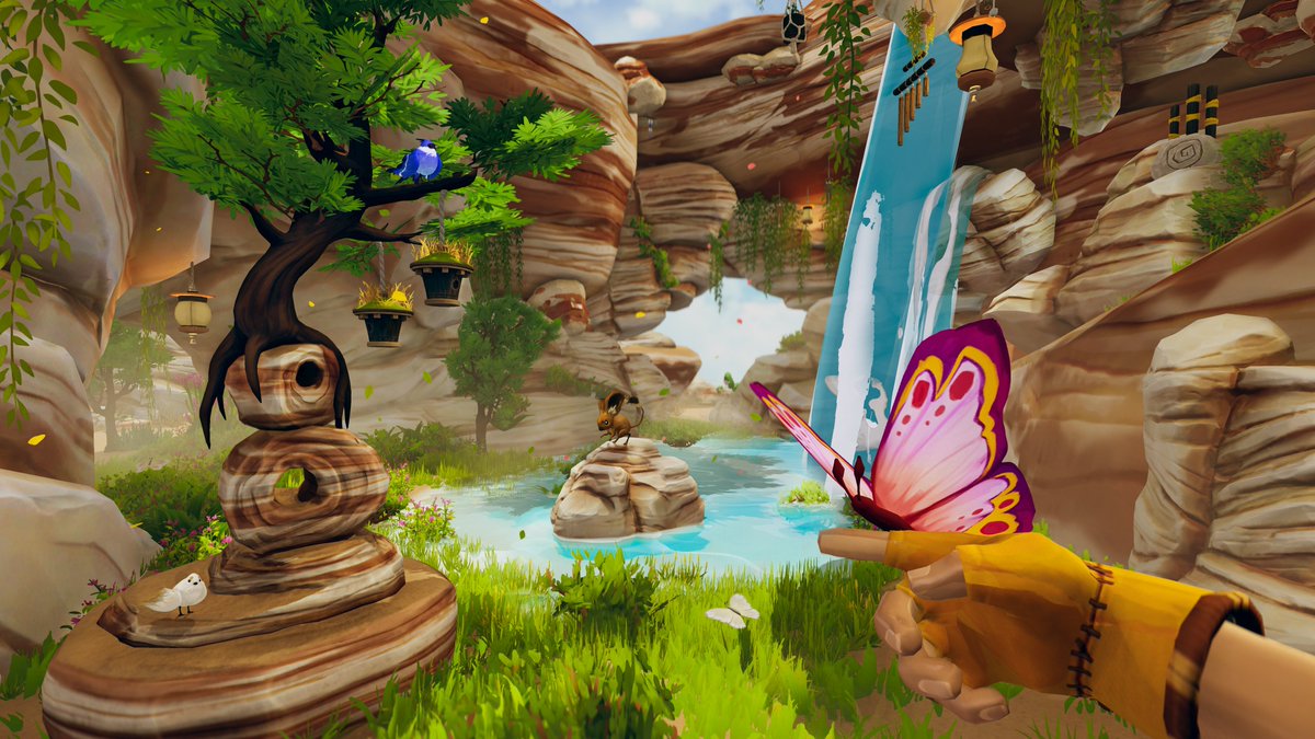 Flintgold1's tweet image. O...M...G  Remember how I was complaining that there was not enough critters in Aloft?  THEY FIXED IT!!  Not just critters but also added in habitats!!!  Bee Sure to check out the latest update.  You'll love it! #aloftgame #ad #NotPaidToSayILoveThisGame #Bees