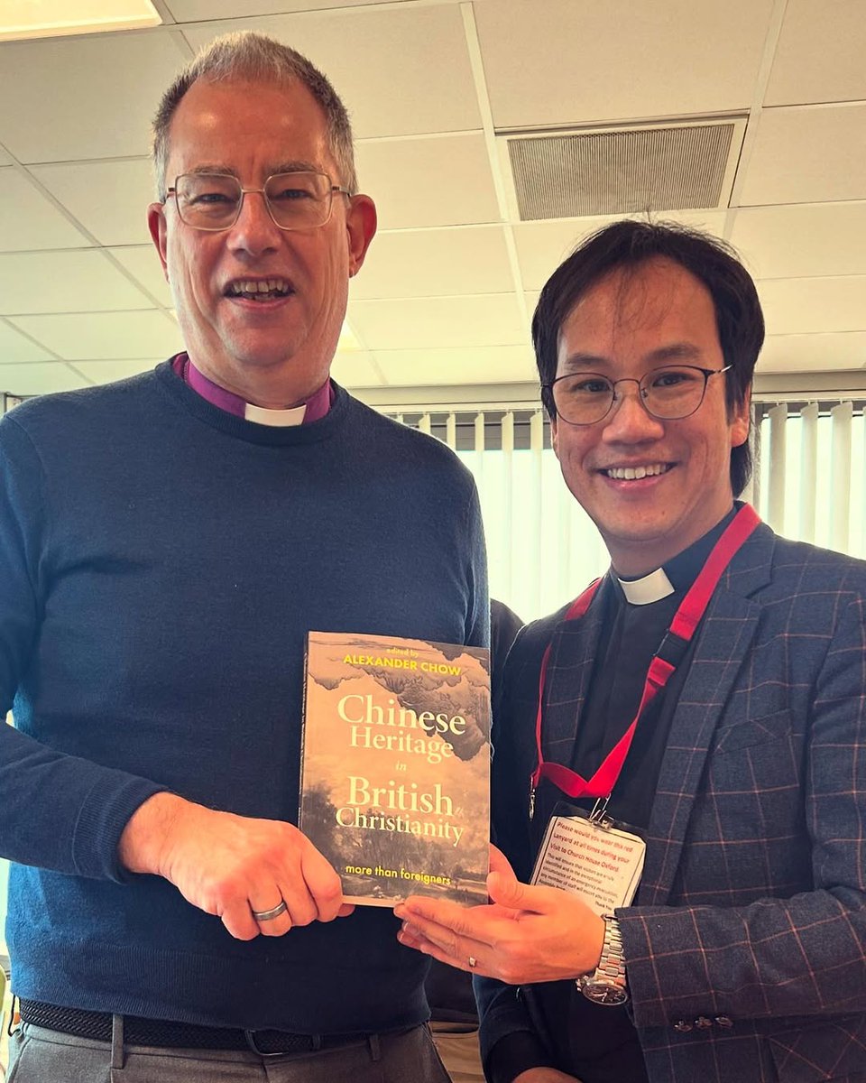 My chapter is titled “Called by Name: A British-Born Chinese perspective on Identity &amp;Calling in the Church of England.” Really pleased to give a copy to Bishop Steven welcomed me to the <a href="/oxforddiocese/">Diocese of Oxford</a>  where I have found my call, sense of purpose, and belonging.
<a href="/SCM_Press/">SCM Press</a>