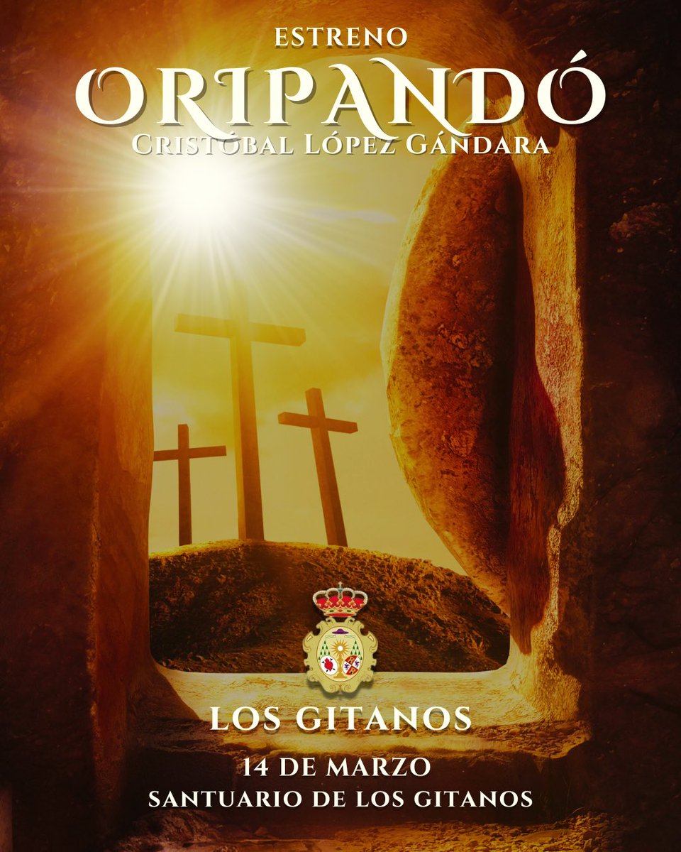 Sección Musical Los Gitanos (@losgitanossm) on Twitter photo 🟣🎺 ESTRENO
Este viernes 14 de marzo, en el Concierto de Hermandad que tendrá lugar en nuestro ⛪️ Santuario de Los Gitanos, 𝗘𝗦𝗧𝗥𝗘𝗡𝗢 𝗔𝗕𝗦𝗢𝗟𝗨𝗧𝗢 de la marcha “𝐎𝐫𝐢𝐩𝐚𝐧𝐝𝐨́” de 𝘊𝘳𝘪𝘴𝘵𝘰́𝘣𝘢𝘭 𝘓𝘰́𝘱𝘦𝘻 𝘎𝘢́𝘯𝘥𝘢𝘳𝘢 <a href="/CristobalLG/">Cristóbal López Gándara</a>
#ElCompásdeLosGitanos 🟣🎺 ESTRENO
Este viernes 14 de marzo, en el Concierto de Hermandad que tendrá lugar en nuestro ⛪️ Santuario de Los Gitanos, 𝗘𝗦𝗧𝗥𝗘𝗡𝗢 𝗔𝗕𝗦𝗢𝗟𝗨𝗧𝗢 de la marcha “𝐎𝐫𝐢𝐩𝐚𝐧𝐝𝐨́” de 𝘊𝘳𝘪𝘴𝘵𝘰́𝘣𝘢𝘭 𝘓𝘰́𝘱𝘦𝘻 𝘎𝘢́𝘯𝘥𝘢𝘳𝘢 <a href="/CristobalLG/">Cristóbal López Gándara</a>
#ElCompásdeLosGitanos