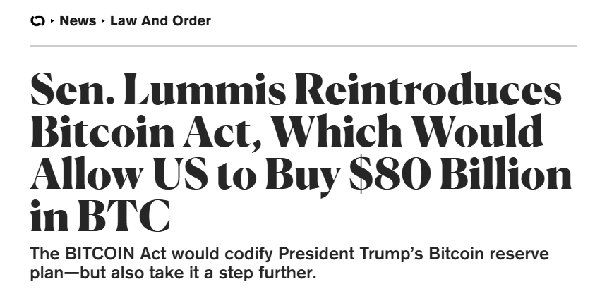 Decrypting_xyz's tweet image. THIS IS GOOD NEWS! 🔥

Senator Lummis reintroducing the #Bitcoin Act to potentially acquire $80B in BTC is the beginning of nation-state game theory playing out in real time. 

#Decrypting model is perfectly positioned to capitalize on this emerging landscape. 

When governments…