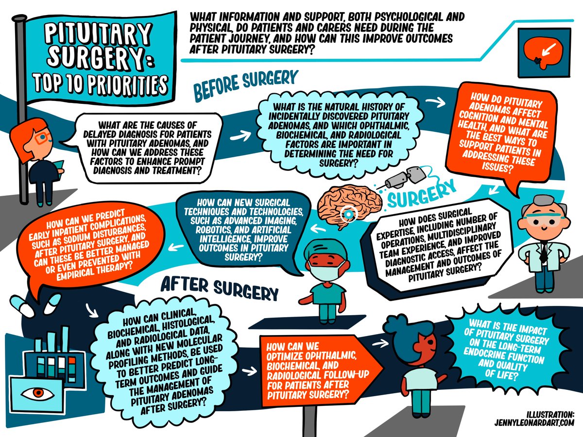 Want to improve #PituitarySurgery? No better place to start than this...

The PitCop study has just unveiled the Top 10 Research Priorities for Pituitary Adenoma Surgery.

These were established thanks to the efforts of 155 patients, carers, and clinicians through an