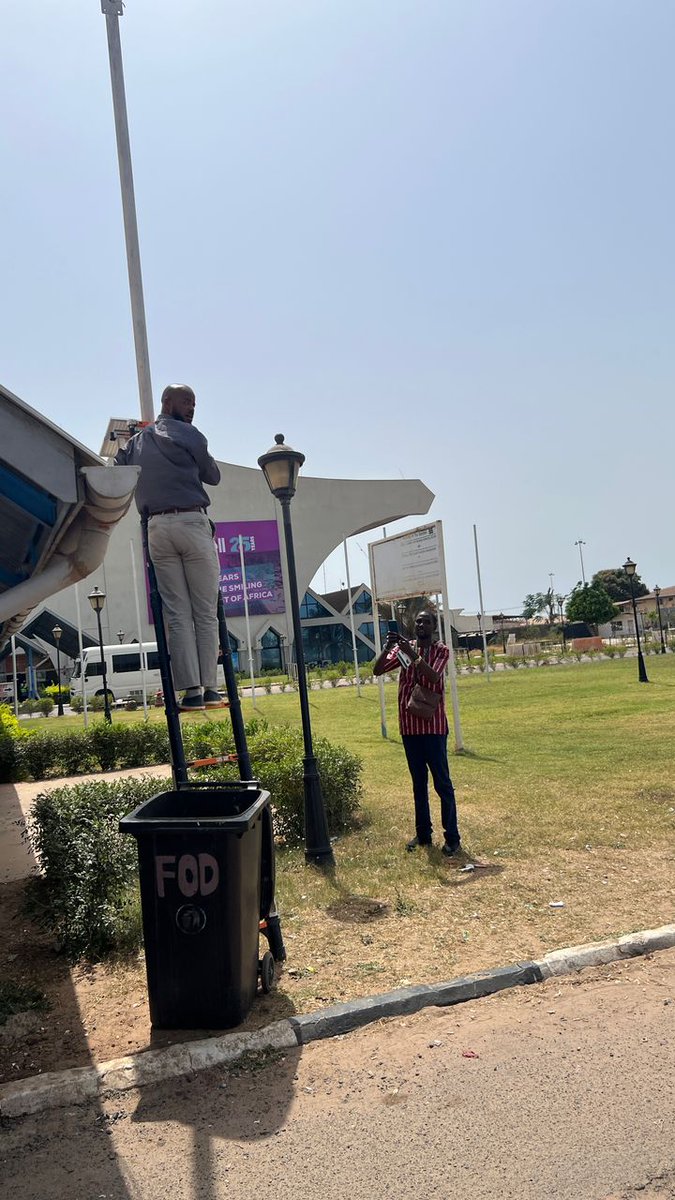 permianhealth's tweet photo. Today was another busy day collaborating with our partners at the National Environment Agency. We successfully installed air sensors at two critical locations: Banjul International Airport and Brusubi Turntable. These installations will significantly enhance our ability to monitor air quality comprehensively. 

We extend our heartfelt thanks to the Civil Aviation Authority and National Road Authority for facilitating these installations and, importantly, for promoting the open sharing of air quality data.

@UChiEnergy  @Meccnar_Gambia @IQAir 
@GambiaCivil