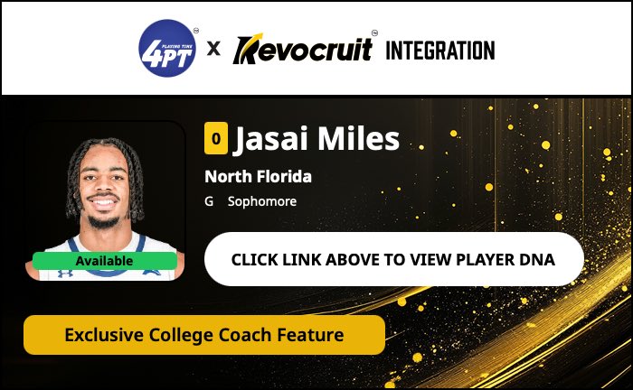 CBB Transfer Portal Spotlight

Jasai Miles
6'6" 210
Guard
North Florida 

2024-25 Stats (32 Games):
📊 15.4 PPG, 6.8 RPG, 1.9 APG, 43.0 FG%

Coach Exclusive Revocruit Player DNA:
🔗 applink.revocruitathlete.com/player/36463

#TP4PT #TransferPortal