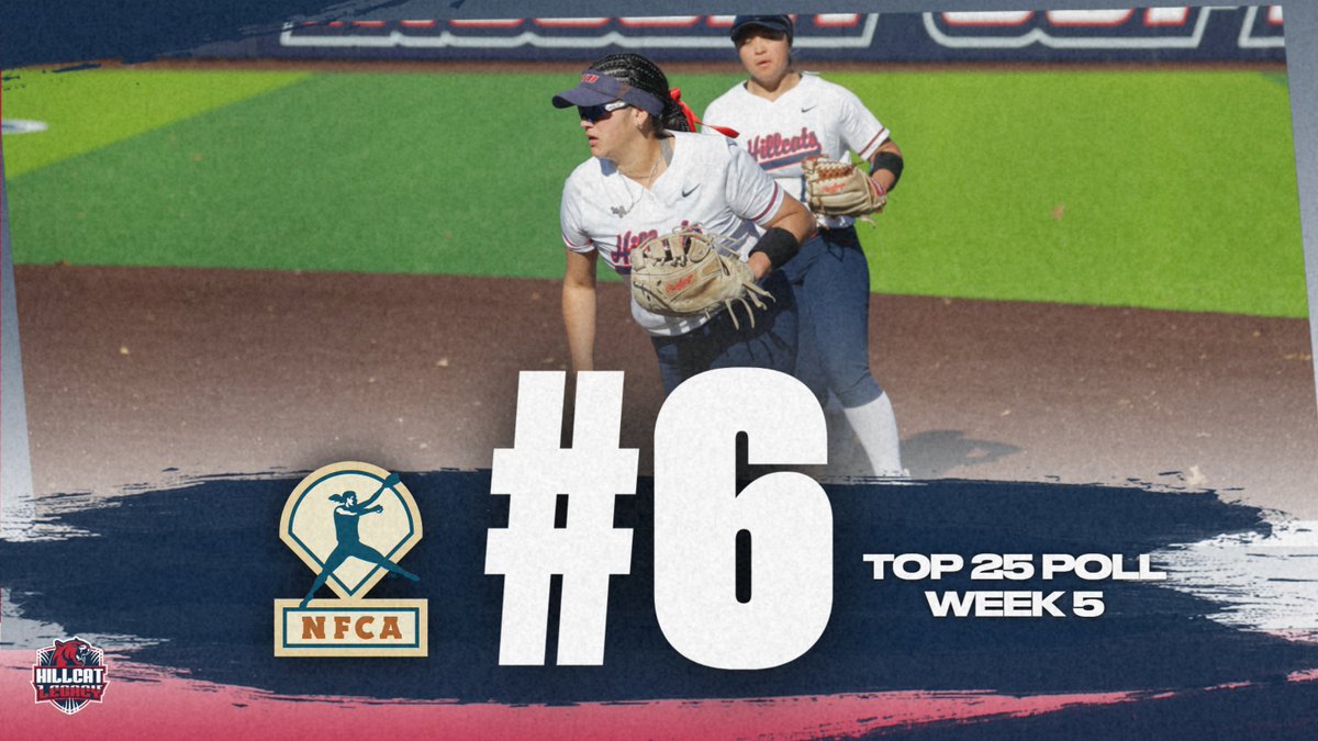 RELEASE | RSU Softball Holds At No. 6 In Latest NFCA Top 25 Poll

📰: tinyurl.com/2nc5fnwu

#HillcatLegacy