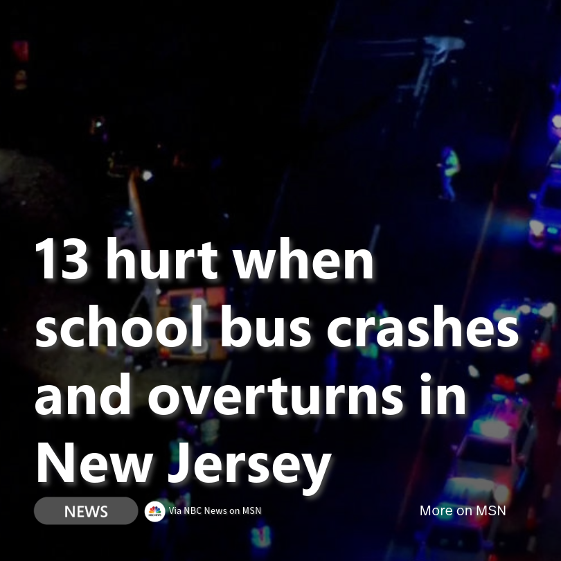 MSN's tweet image. A school bus carrying 31 people overturned on the Garden State Parkway in New Jersey, resulting in multiple injuries, including a child in critical condition. 

🔗 Read more: msft.it/6019q39kP
#NewJersey #SchoolBusCrash