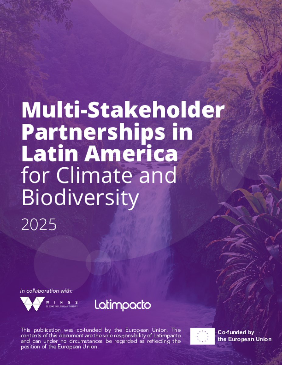 WINGS (@wings_info) on Twitter photo A new report by <a href="/Latimpacto/">Latimpacto</a>, in collaboration with WINGS, highlights the role of multi-stakeholder partnerships in addressing climate & biodiversity threats in Latin America. Discover how #philanthropy can play a role in strengthening these partnerships: ow.ly/9MK650VcFrh A new report by <a href="/Latimpacto/">Latimpacto</a>, in collaboration with WINGS, highlights the role of multi-stakeholder partnerships in addressing climate & biodiversity threats in Latin America. Discover how #philanthropy can play a role in strengthening these partnerships: ow.ly/9MK650VcFrh