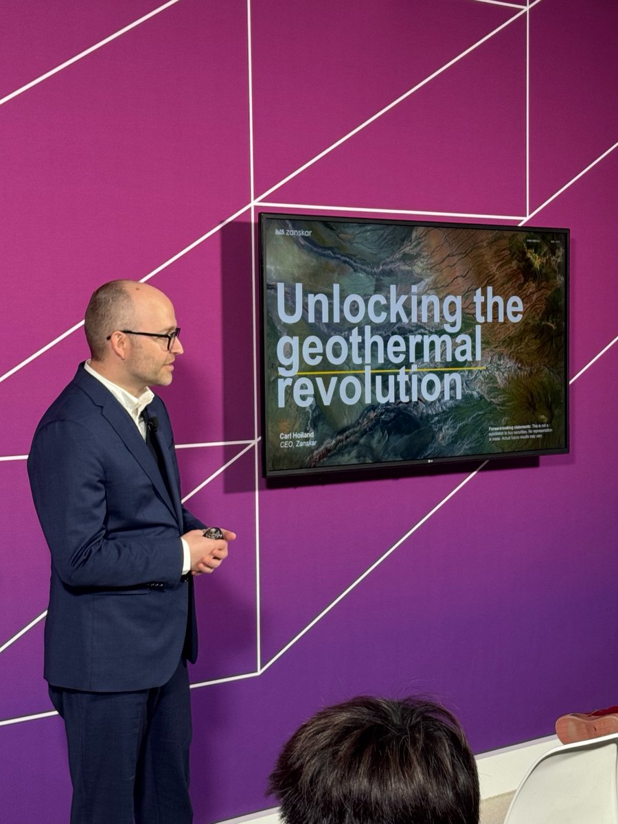 The future of energy is heating up--literally! As AI &amp; data centers drive power demand, those same technologies are unlocking geothermal’s full potential. @Zanskar is using new technologies to predict &amp; unlock geothermal resources faster than ever.

#Geothermal #CERAWeek #CWAgora