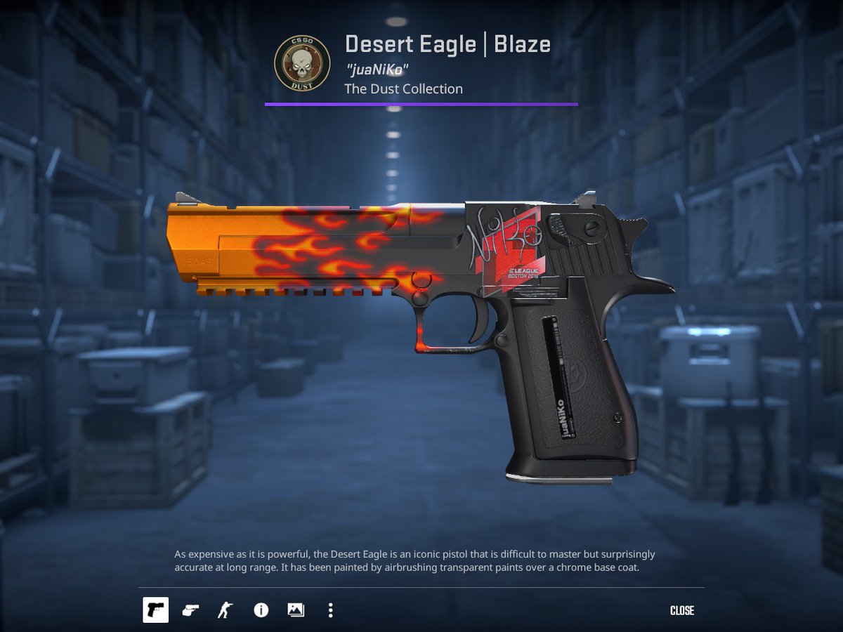 Anyone interested in buying a MW Fire Serpent and Deagle Blaze for Cash? 

Prefere PayPal for trusted or EU Bank Transfer