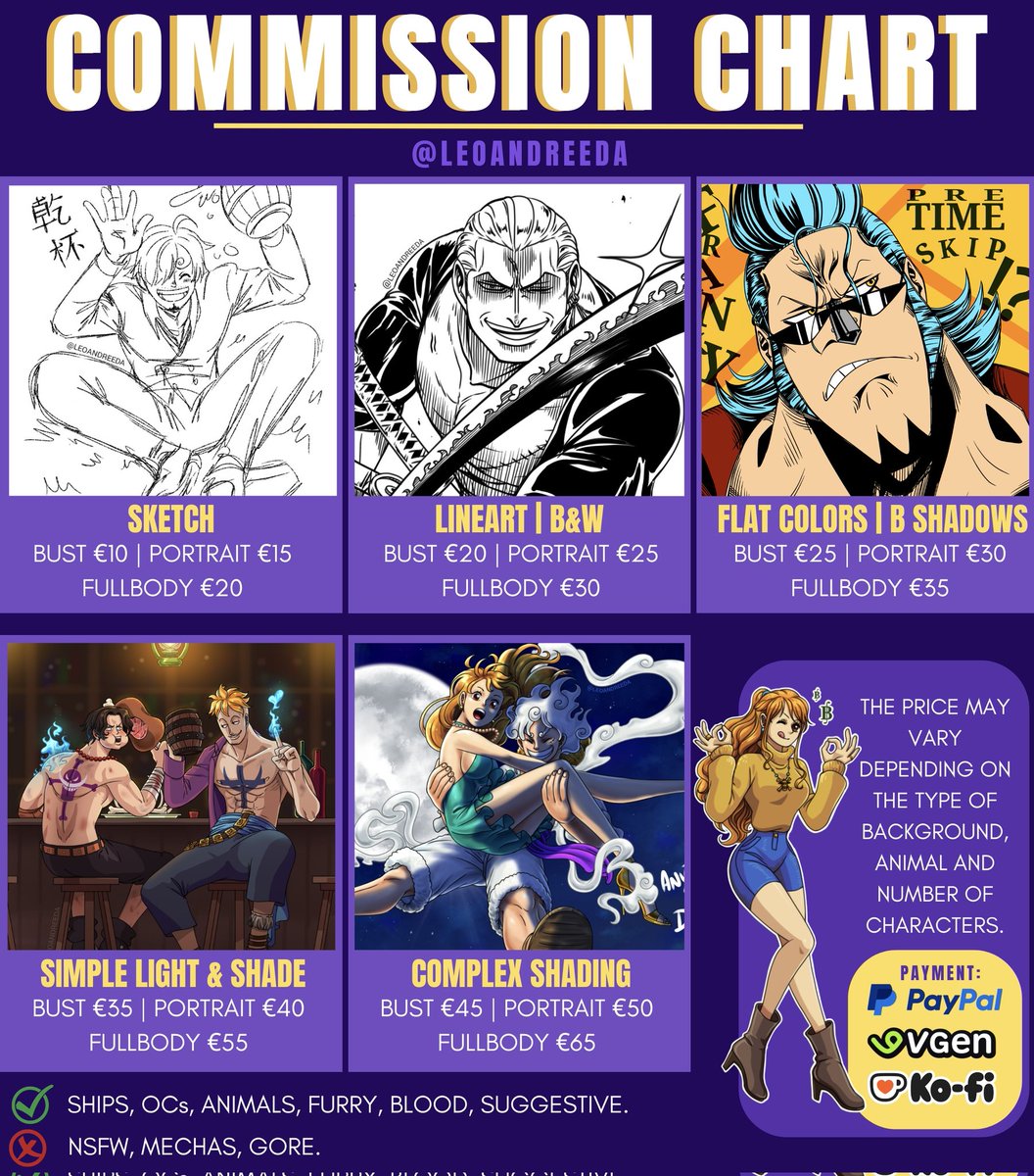 LeoAndreeda's tweet image. ✨ COMMISSIONS OPEN✨

NOW UPDATED • If you&apos;re interested, feel free to dm me! I would really appreciate the reblogs too

(more information below+)

#commissionsopen #commissions #myart #digitalart
