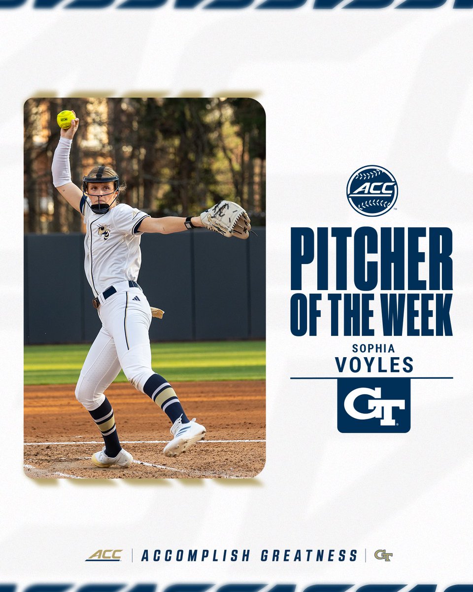 ACC Softball (@accsoftball) on Twitter photo π·π°π»πͺπ―π¬πΉ πΆπ π»π―π¬ πΎπ¬π¬π² β¨
Sophia Voyles, <a href="/GaTechSoftball/">Georgia Tech Softball π₯π₯π₯π₯π₯</a>
π theacc.co/25sbpotw5 π·π°π»πͺπ―π¬πΉ πΆπ π»π―π¬ πΎπ¬π¬π² β¨
Sophia Voyles, <a href="/GaTechSoftball/">Georgia Tech Softball π₯π₯π₯π₯π₯</a>
π theacc.co/25sbpotw5