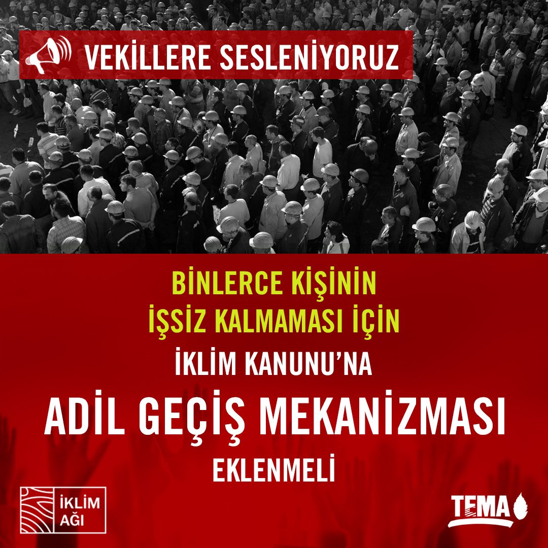 1905babos's tweet photo. İklim Kanunu yarın Genel Kurul’da görüşülecek. Kanun’da adil geçiş mekanizması olsun, Ermenek’te ve Zonguldak’ta plansız kapanan madenlerde olduğu gibi maden işçileri işsiz kalmasın, göç başlamasın, aileler dağılmasın… https://t.co/d3T0Y7rLuK