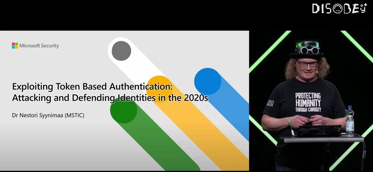 My <a href="/Disobey_fi/">Disobey</a> talk is finally out! Link to video and slides available at aadinternals.com/talks

And yes, NotMyNick used some weird filter, I'm not that fat nor old 😜