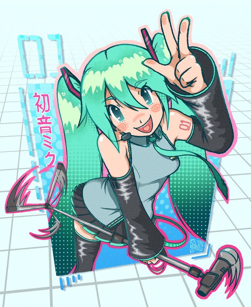 J64_arts's tweet image. Miku Miku Oooh eeeh oooh 🎤🩵
[updated version 💫] #MikuDay