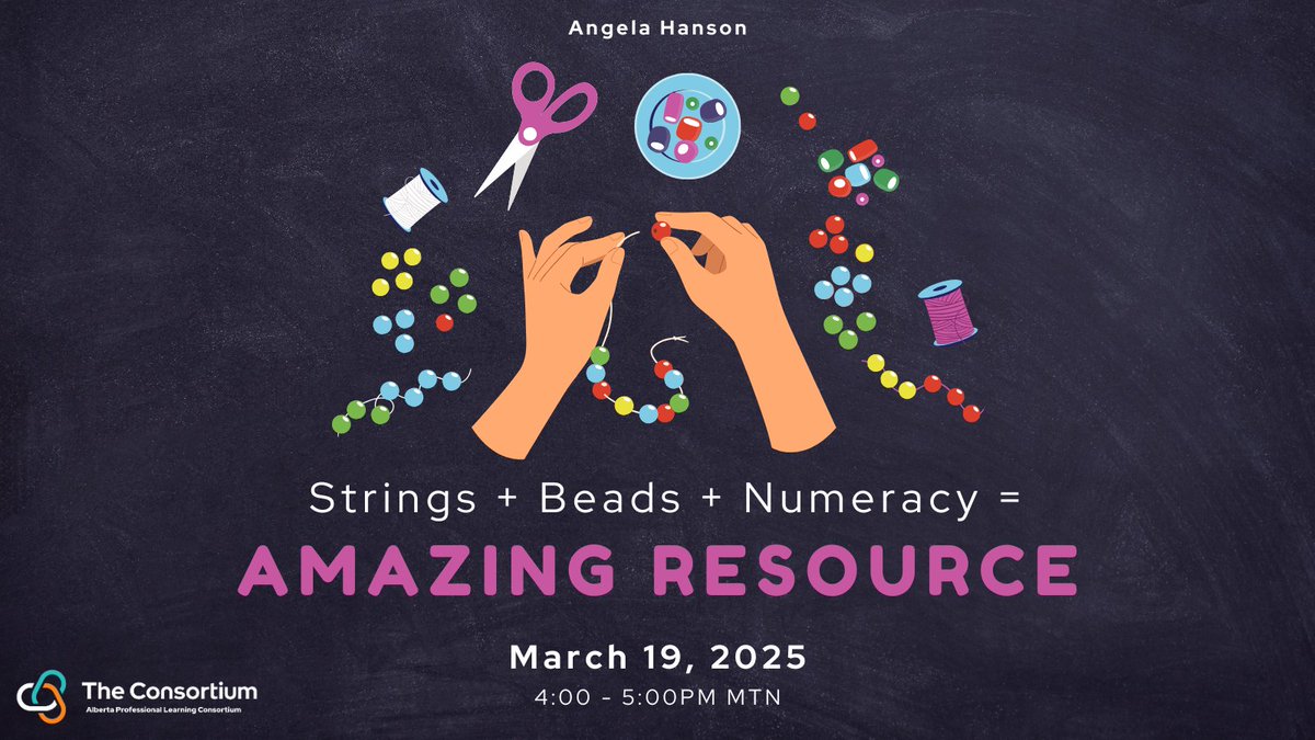 erlcpl's tweet image. Explore how to use the numeracy bead string to support numeracy development from preschool to grade 6 in this session with Angela Hanson.
Learn more/register: bit.ly/ERLC25MA316
#math