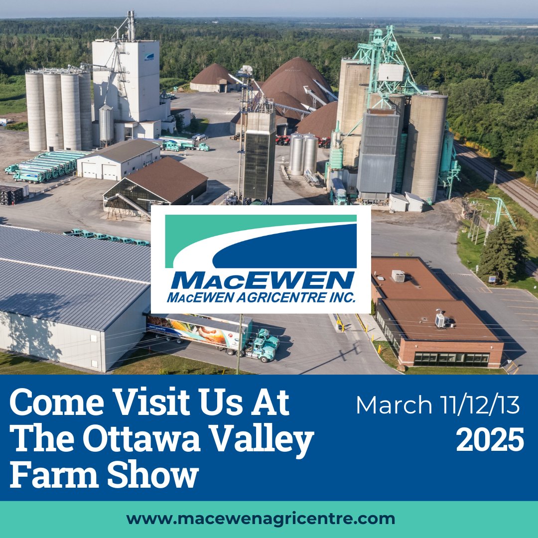 🚜Find us at the #OttawaFarmShow
MacEwen Agricentre is ready to help you grow. Don't miss out! 🌾
📅 March 11/12/13 2025 📍 <a href="/OttawaFarmShow/">Ottawa Valley Farm Show</a>
#MacEwenAgricentre #Agriculture #Innovation #FarmingFuture #AgriBusiness #OVSGA #OVFS25
