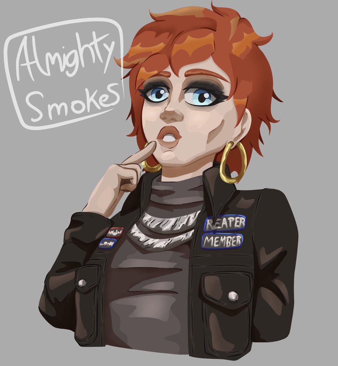 Practicing with a new art style, so here's Tallie 🤍