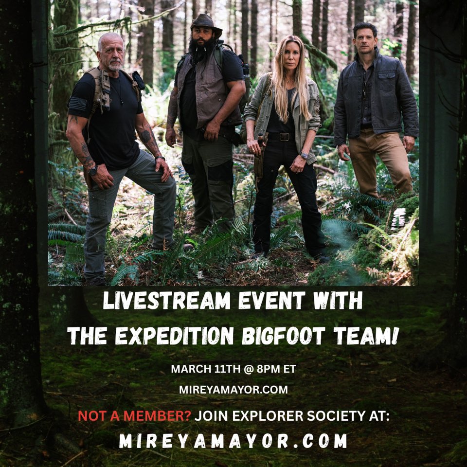 Livestream with the team TONIGHT! Before tomorrow’s Season Finale of Expedition Bigfoot tomorrow night at 10/9c on <a href="/Discovery/">Discovery</a> !!