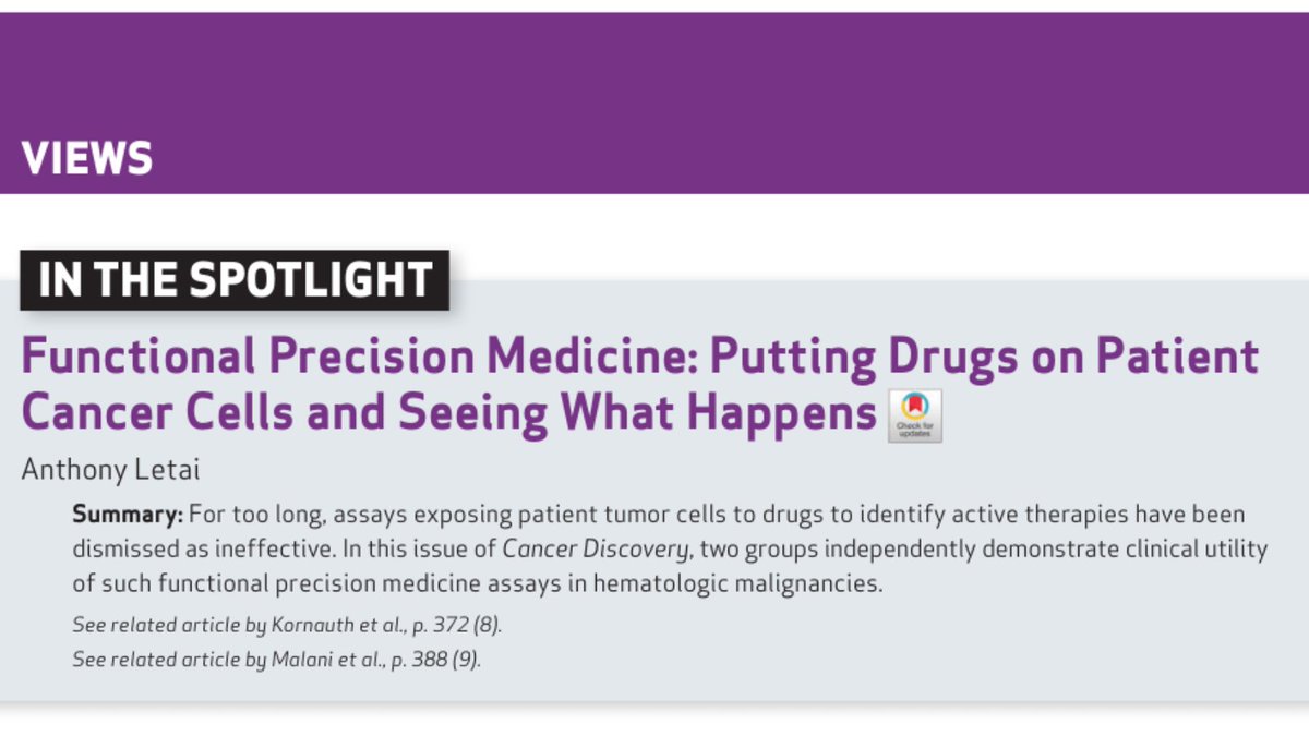Cancer Discovery (@cd_aacr) on Twitter photo Are you attending #AACRprecmed25? Check out this Spotlight by Anthony Letai: brnw.ch/21wRfZn <a href="/DrTonyLetai/">Anthony Letai MD PhD</a> Are you attending #AACRprecmed25? Check out this Spotlight by Anthony Letai: brnw.ch/21wRfZn <a href="/DrTonyLetai/">Anthony Letai MD PhD</a>