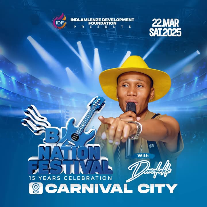 DumakahleM's tweet photo. Ngicela sihlangane eCarnival City ngezi 22 March, uKhuzani ugubha u15 years esemculweni💙 ama ticket atholakala eShoprite. Ngiyabonga.. https://t.co/xzYSGNQj85