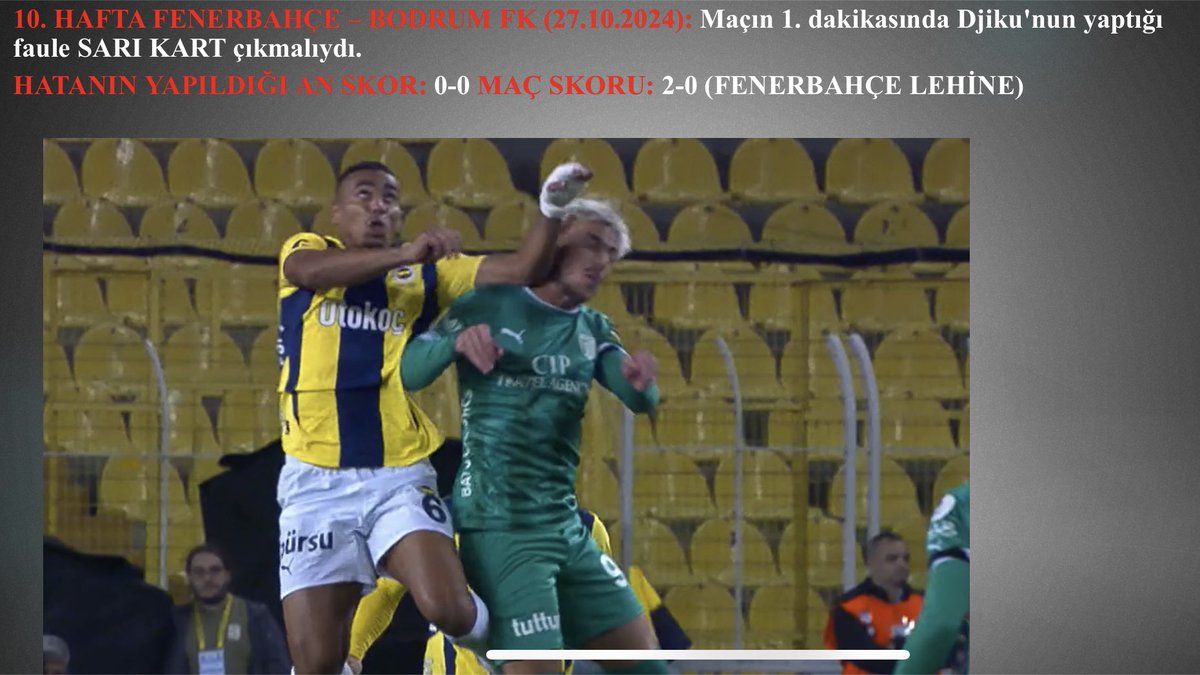 Haluk_Yurekli's tweet photo. Bu gece işin rengi değişiyor!

Fenerbahçe’ye verilmeyen 39 sarı kart, 11 kırmızı kart ve 10 penaltı dosyası Spor Gecesi’nde açılıyor! Bu gece saat 01.00’de bu dosya enine boyuna konuşulacak.

Kim ak, kim kara; Spor Gecesi’nde ifşa olacak!

İşte o pozisyonlardan sadece 4 tanesi https://t.co/wljKIfpv6B