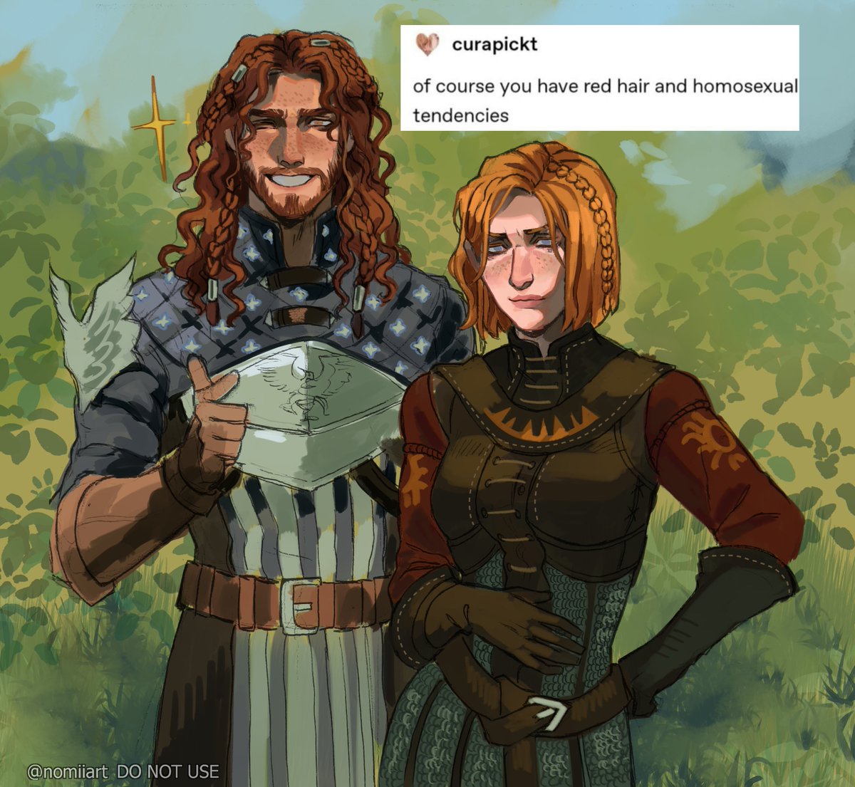 nomiiart's tweet image. besties
#DragonAge #Leliana