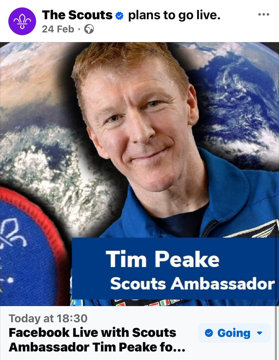 Facebook live with <a href="/scouts/">Scouts</a> starting at 6.30pm tonight UTC. Thanks to everyone who’s sent in questions already and there’s still time to join in. 

facebook.com/events/s/faceb…