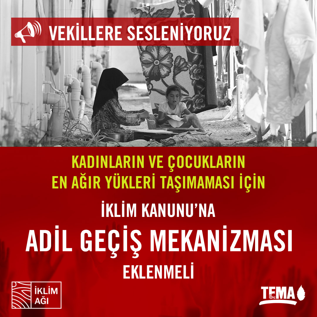 İklim Kanunu yarın Genel Kurul’da görüşülecek. 

Kanun’da adil geçiş mekanizması olsun, işsiz kalan maden işçilerinin aileleri, özellikle kadınlar ve çocuklar, ekonomik zorluklarla yüzleşmesin. Eğitim ve sağlık hizmetlerine erişim azalmasın...

#AdilGeçişMekanizmasıEklenmeli