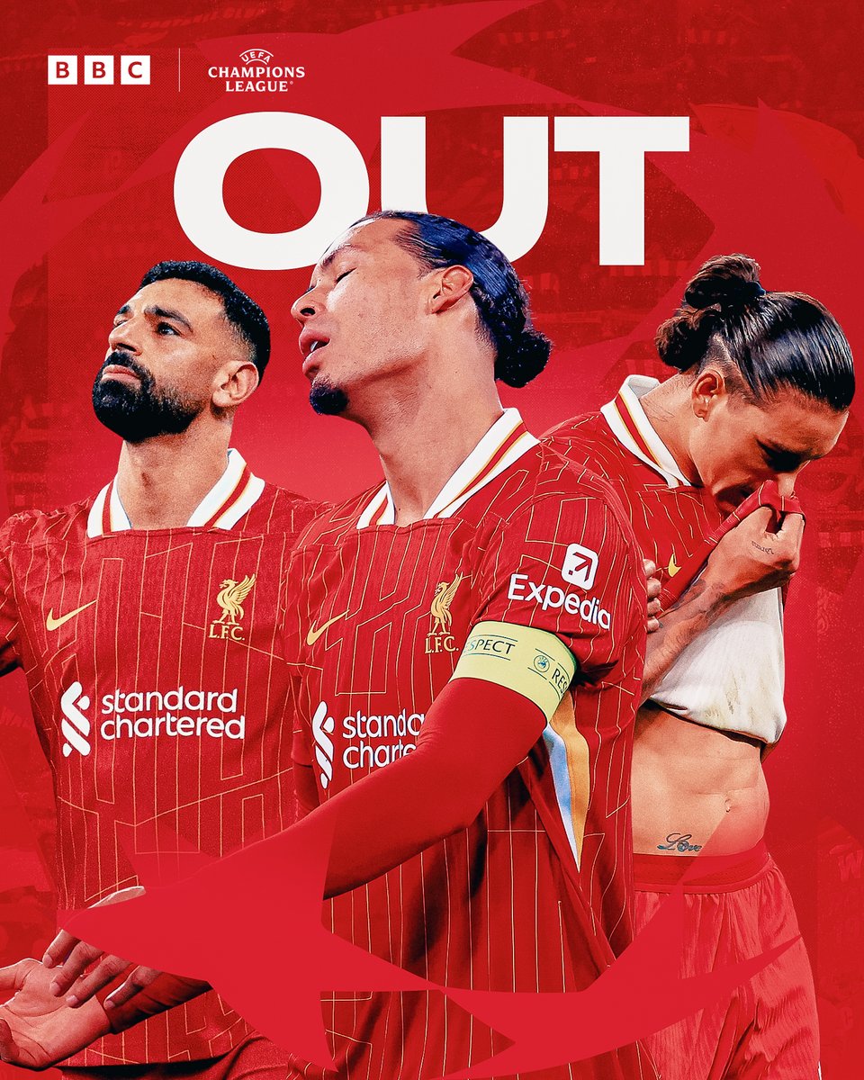 Liverpool are OUT of the Champions League ❌

#UCL