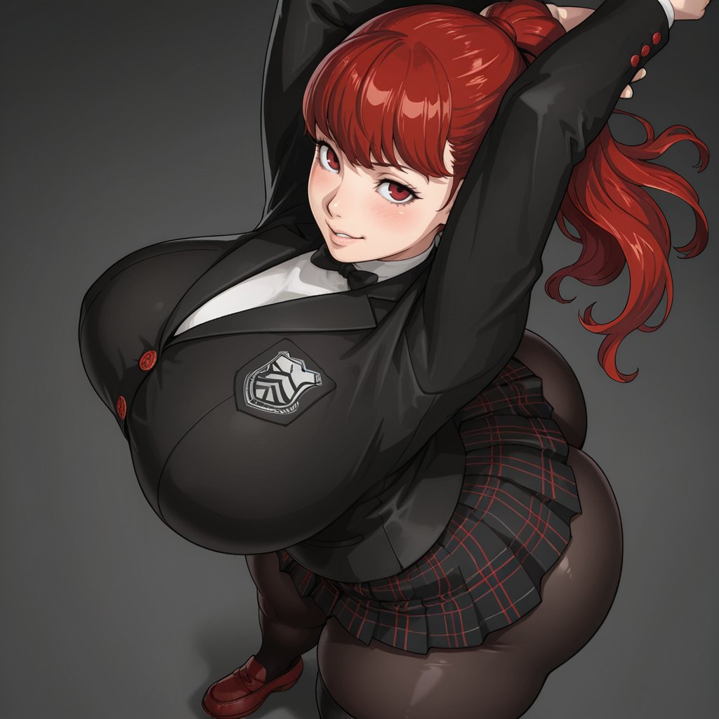 Getting ready to start her day.

It would be crazy if she ran into any of her boyfriend's bullies.