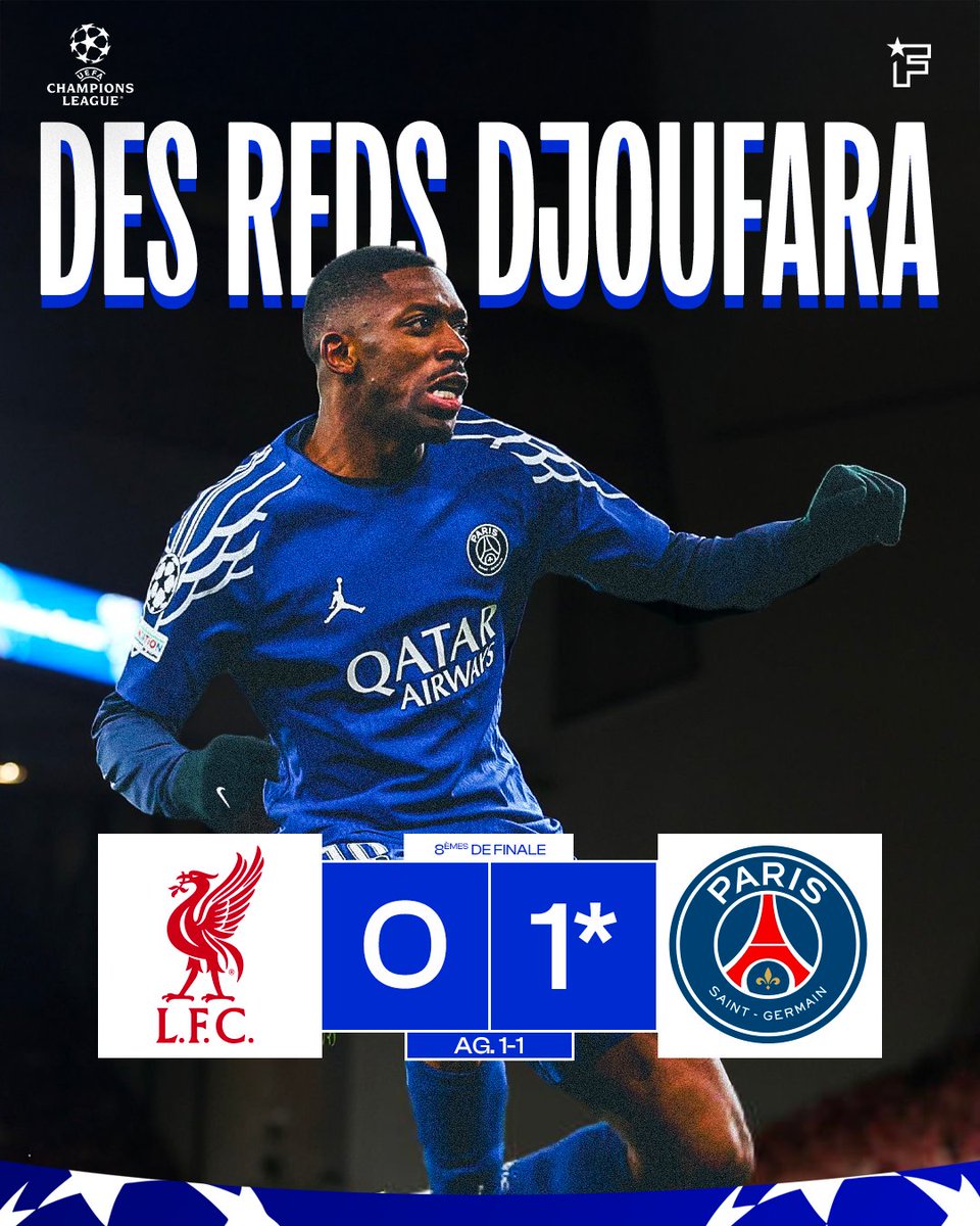 𝗟𝗜𝗩𝗘𝗥𝗣𝗢𝗢𝗟 𝗦'𝗘𝗦𝗧 𝗙𝗔𝗜𝗧 𝗗𝗝𝗢𝗨𝗙𝗔𝗥𝗔 𝗣𝗔𝗥 𝗟𝗘 𝗣𝗦𝗚 𝗘𝗧 𝗙𝗜𝗟𝗘 𝗩𝗘𝗥𝗦 𝗟𝗘𝗦 𝗤𝗨𝗔𝗥𝗧𝗦 𝗗𝗘 𝗙𝗜𝗡𝗔𝗟𝗘𝗦 𝗗𝗘 𝗟𝗔 𝗟𝗗𝗖 ! ❤️💙

Au bout du suspense, grâce à un excellent Donnarumma, les Parisiens continuent leur petit bout de chemin.

> Le résumé