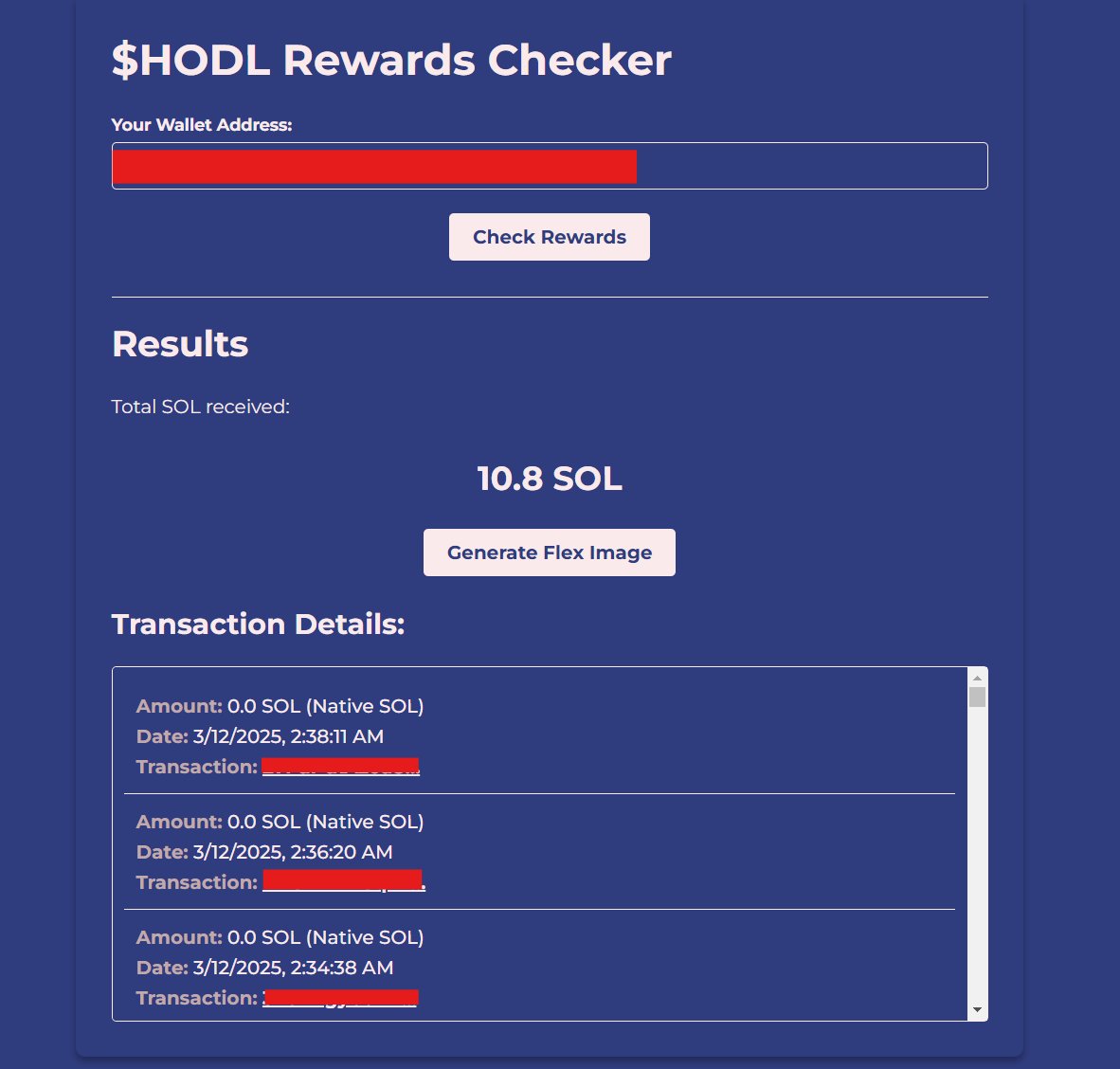 The SOL Rewards Checker is now live on the website! $HODL

Simply paste your wallet address and generate a PnL card with the SOL rewards you've received💎✊

hodlonsol.io/rewards-checke…
