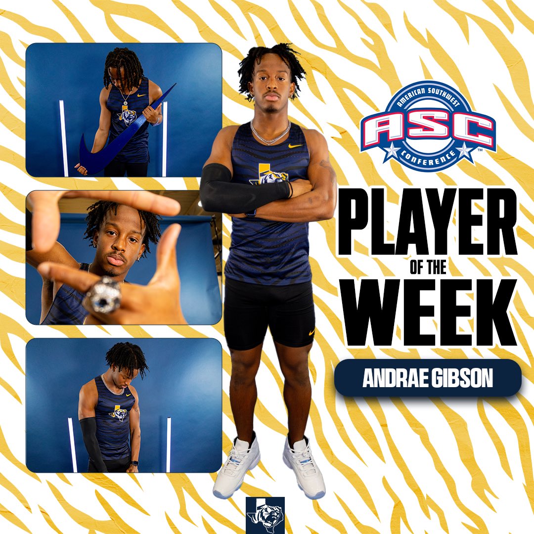Congratulations to Phoebe Dunham and Andrae Gibson on being named the ASC Track Players of the Week!

#TexasTigers