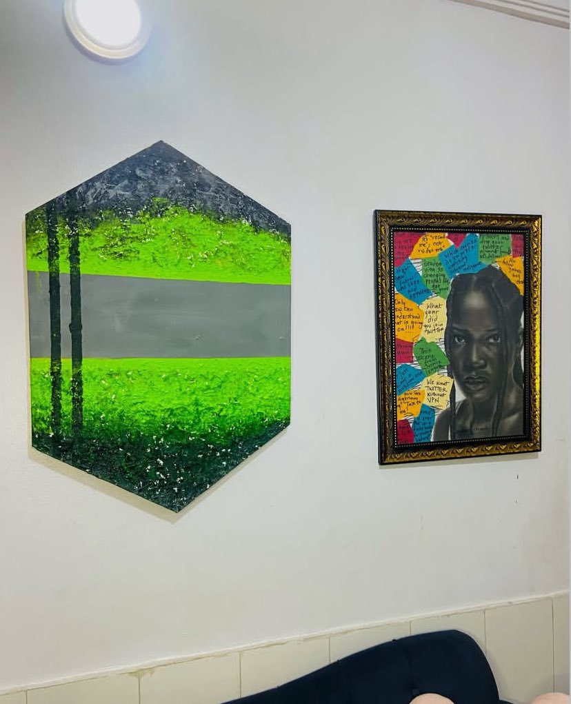 Lammie_Art01's tweet photo. I know it will cost you 2mb, kindly help me retweet my latest abstract pieces 🖤💚 https://t.co/OMwR0vRLix