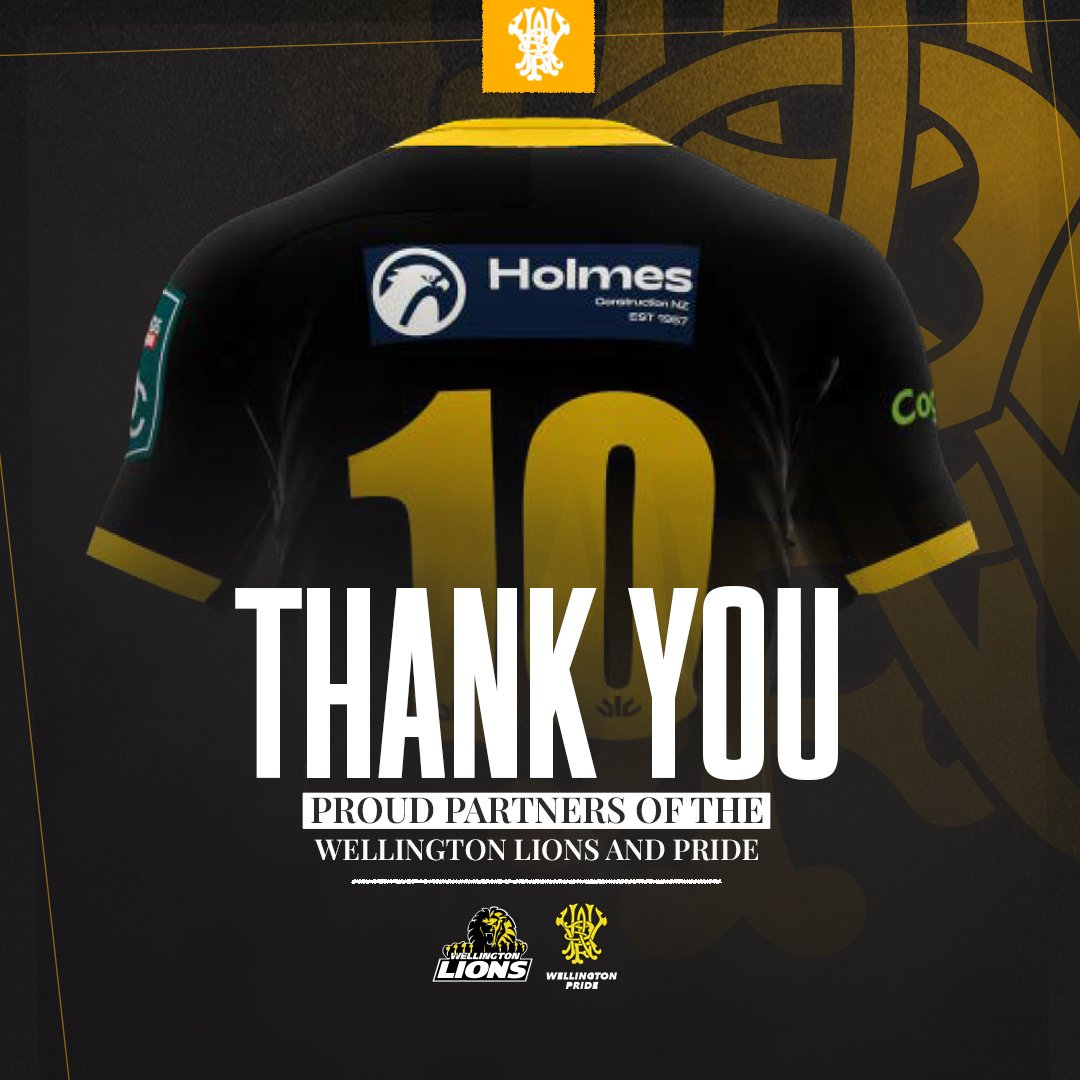 Wellington Rugby Football Union is excited to announce the continued partnership with Holmes Construction for the 2025 season, supporting both the Wellington Lions and Pride.

Read more - tinyurl.com/3d2ueak9