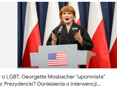 HanterPoen's tweet photo. @TrumpRealDaily 2.#GergietteMosbacher żydówka etniczna z partii republikan. przyczyniła się do ogromnego wzrostu nastrojów antyamerykańskich na polskiej prawicy,lewica w PL zawsze była antyamerykańska i pro-ruska. #Mosbacher bezczelnie atakowała polski rząd,przekraczając uprawnienia ambasadora‼️ https://t.co/1o4kC8oFXB