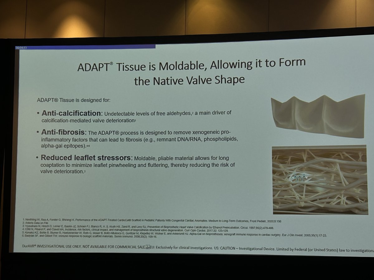 AnterisTech's tweet image. At the CRT conference this week, Dr. Isaac George presented about advances in leaflet technologies used in replacement heart valves and featured the ADAPT® tissue technology from Anteris. ADAPT®-treated tissue has been clinically proven to be calcium-free through 10 years of…