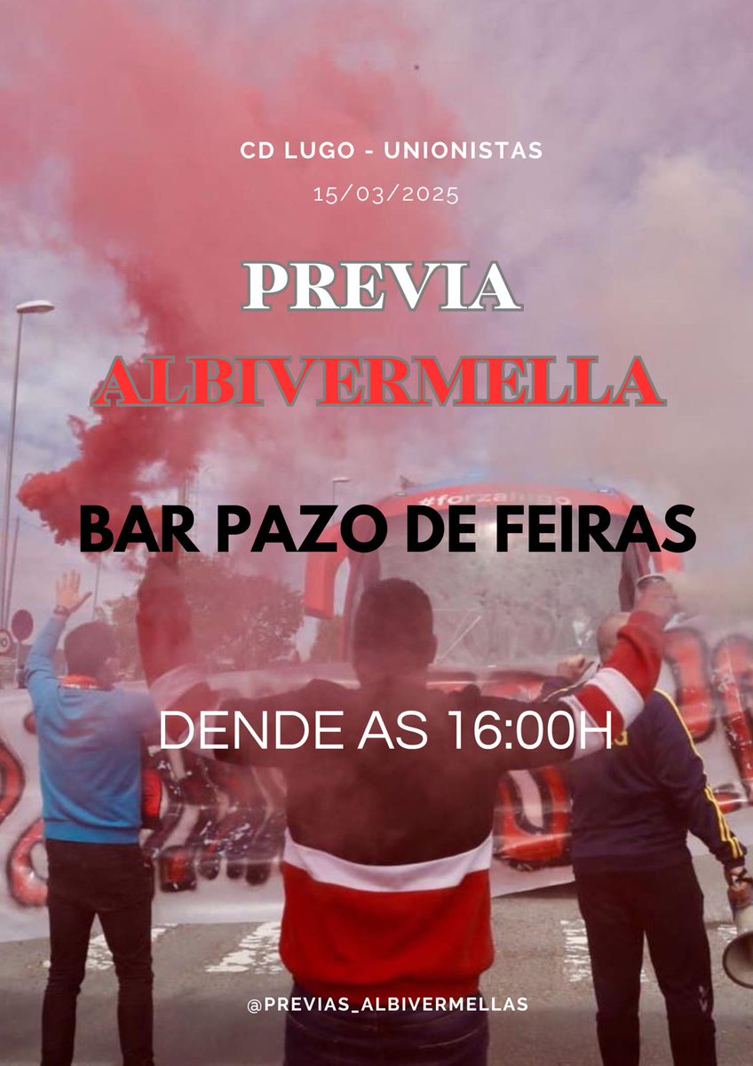 PREVIA ALBIVERMELLA ANTES DUNHA CITA IMPORTATÍSIMA 🔴⚪
Agardámosvos a todos no Pazo de Feiras!