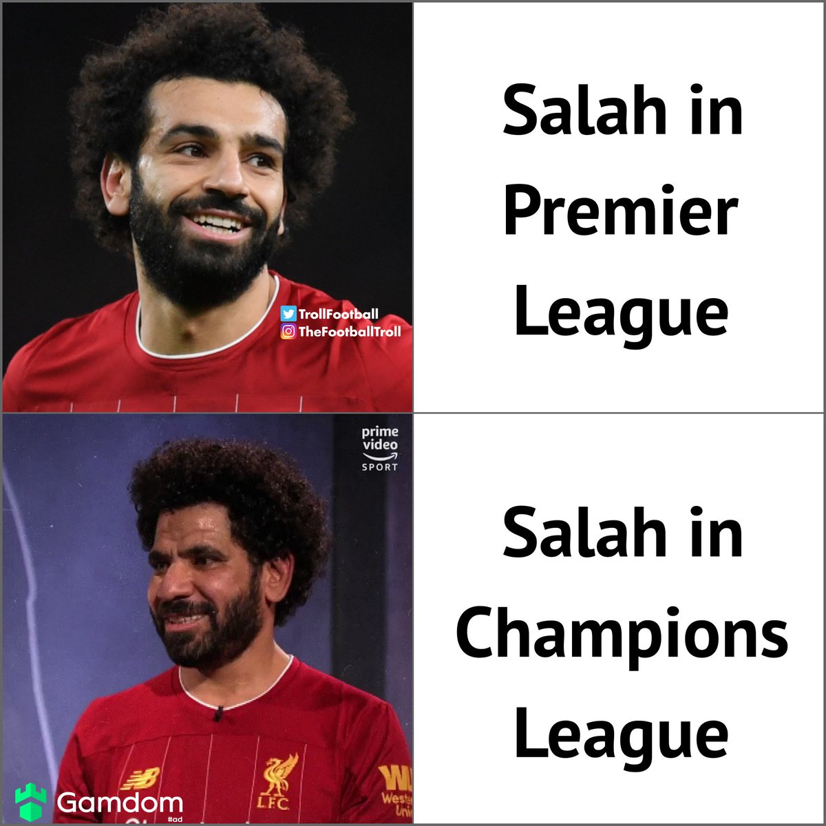 TrollFootball's tweet image. Mo Salah 👇