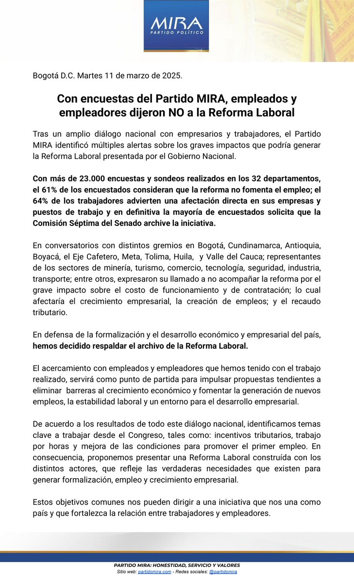 Partido MIRA tweet media