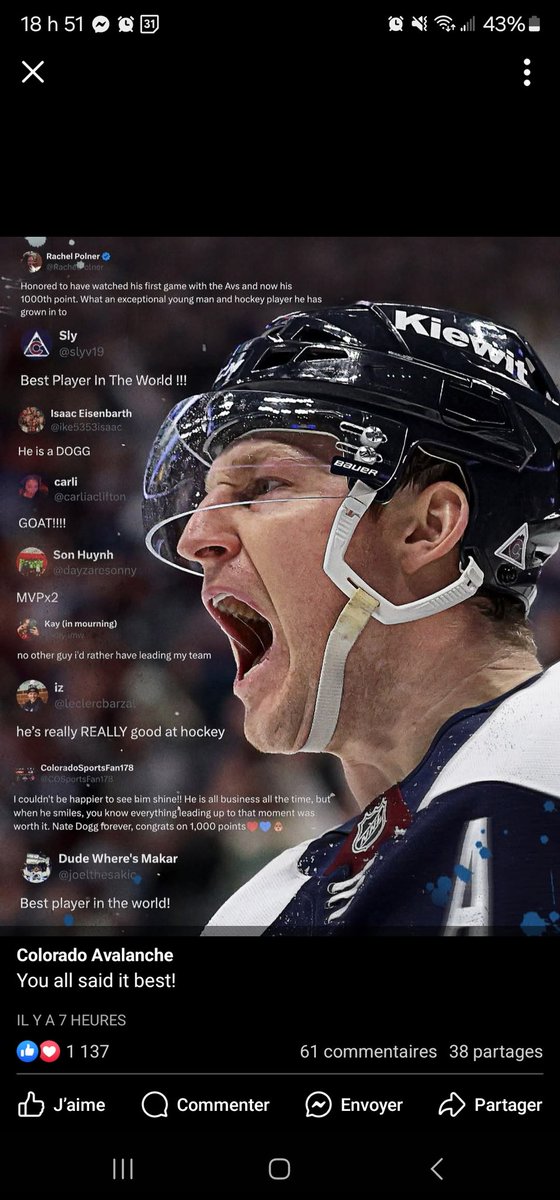 fabien_bouchard's tweet photo. @slyv19 @Avalanche :) https://t.co/vWVpGvOH2q