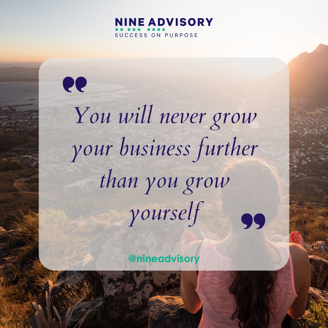NineAdvisory's tweet photo. Feeling stuck? Think bigger and upgrade yourself!
- Are you investing in leadership skills?
- Do you have the right mentors?
- Is your mindset evolving?
You can't grow your business beyond your personal growth. What's one thing you'll do to enhance your leadership? Comment below! https://t.co/SFfN66VYsA