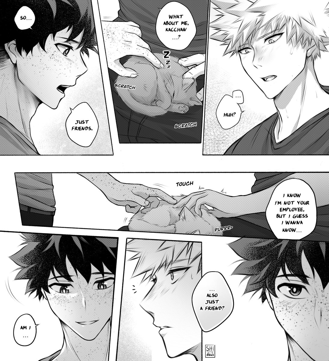 Fluffy Love (1/2)

Congrats on 15K, <a href="/SapTwilight/">Sapphire Twilight</a> ! 🎉
You've given us so many amazing stories, and I wanted to celebrate and thank you with a little comic inspired by your beautiful fic 🥹❤️ Hope you like it!