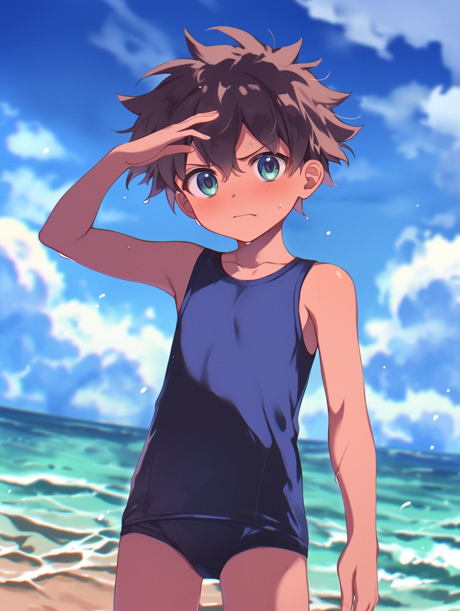 水着　ショタ 