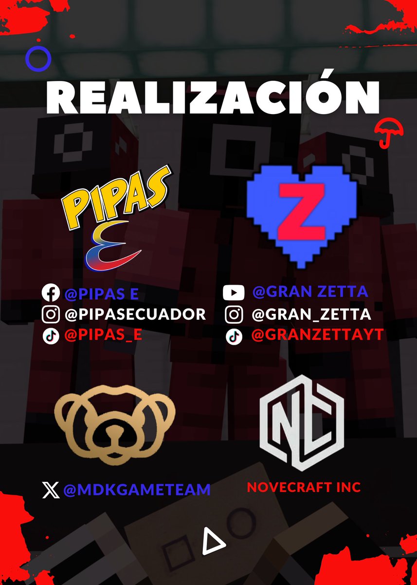 👾 ¡Bienvenidos a los Squid Ecu Games! 👾🎉
¡Prepárense para un evento épico con temática de Squid Games adaptado con todas las referencias ecuatorianas! 🇪🇨🔥
#SquidGame #ecuador #minecraft
Hora: 8pm
Lugar:
twitch.tv/gran_zetta