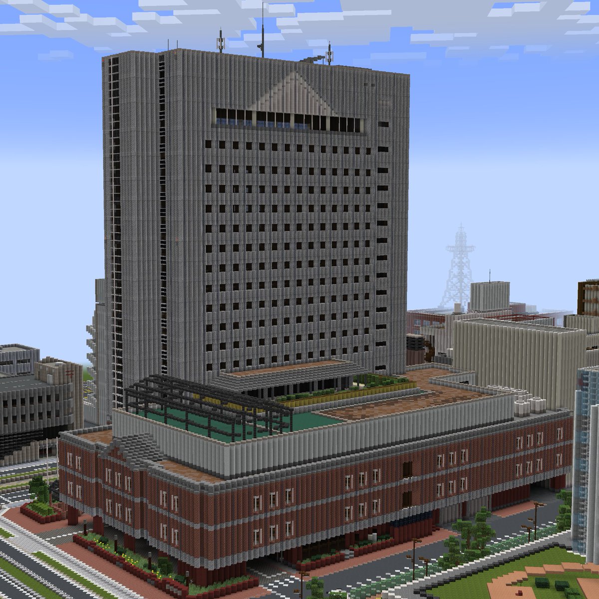 dehaniIKT's tweet photo. #佐山県 #minecraft建築コミュ
大型ホテル https://t.co/J6gW2TC61a